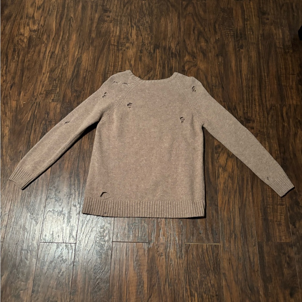 Anine Bing Distressed Brown Sweater Size Small - Picture 2 of 9